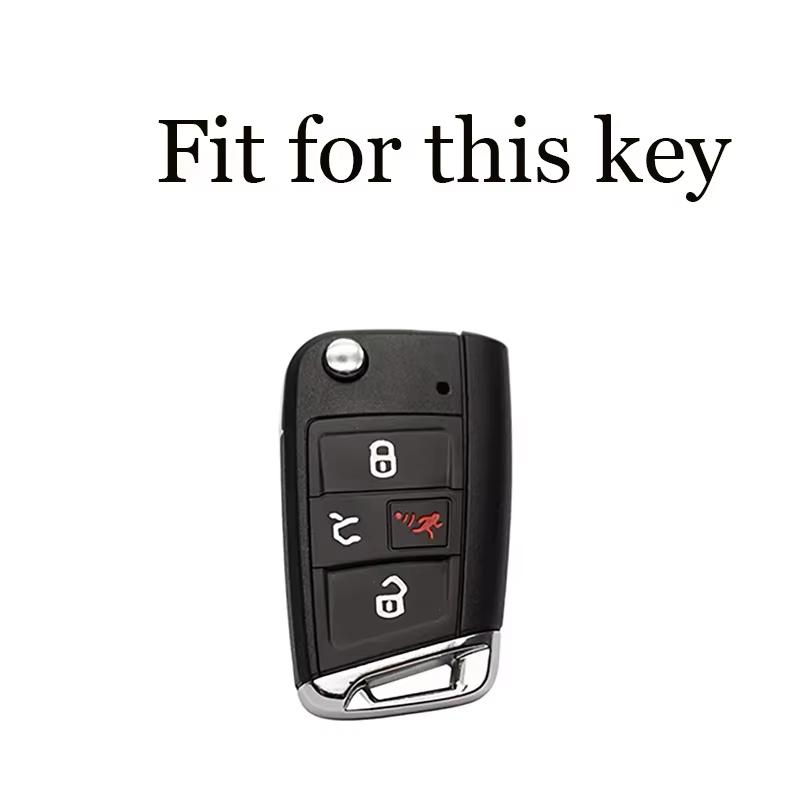 For Vw Volkswagen Polo Tiguan Passat B5 B6 B7 Alltrack Mk7 Mk6 7 Jetta Lavida Flip Folding Key Case Cover Holder Accessorie