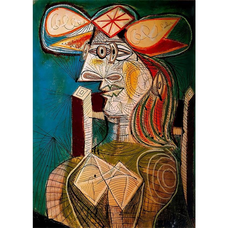 Künstler Pablo Picasso Klassische Kunst Leinwandgemälde Drucke Poster Kubistischer Stil Abstraktes Charakter Wandkunst Gemälde für Heimdekoration