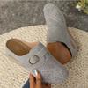 Fashion Summer Women's Slippers Hollow Beach Shoes Wedge Heels Womens Sandals Non Slip Durable Shoes for Women Retro Sandalias De Mujer