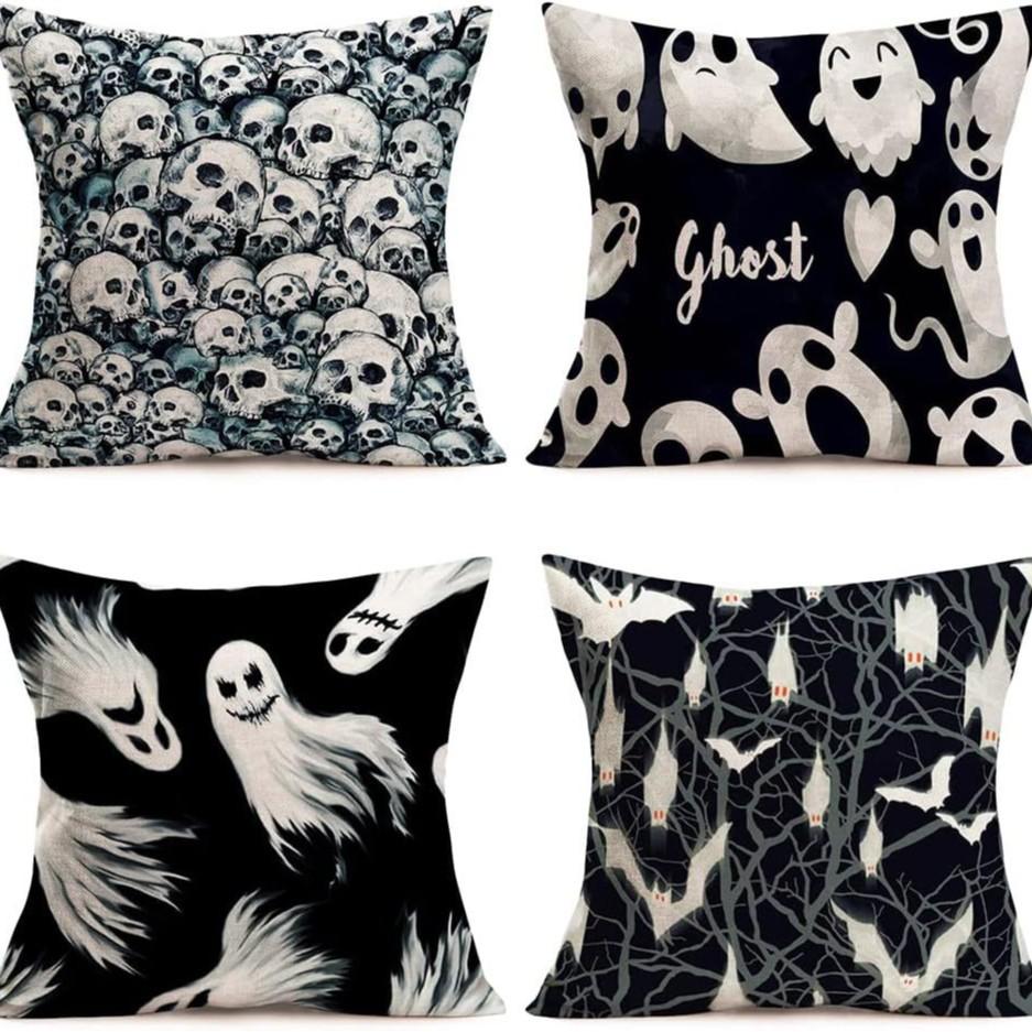 New Funny Pumpkin Print Pillowcase Halloween Home Sofa Decoration Cushion Cover Bedside Pillow