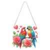Acrylic 2D Flat DIY Diamond Painting Set Hanging Diamond Art Kits Rhinestone Diamond Art Window Pendants Wall Door Decoration