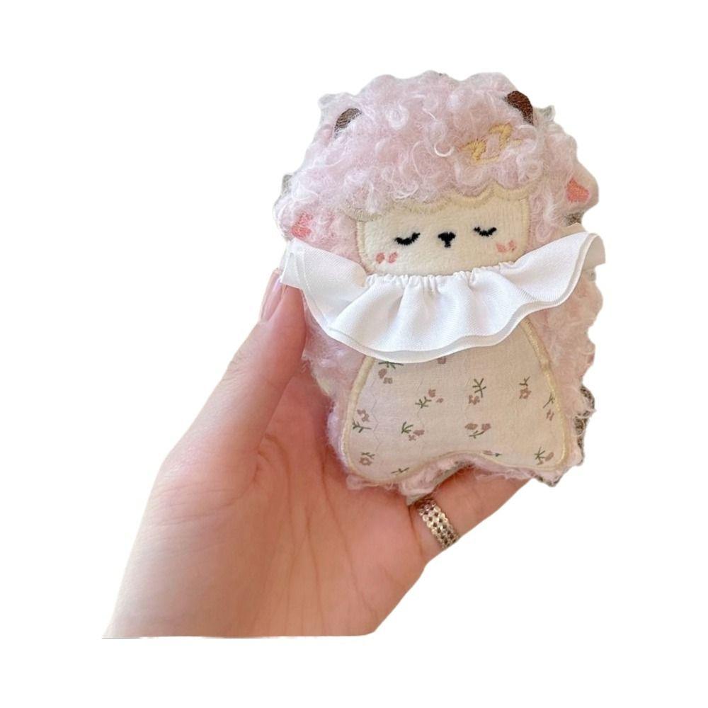 Creative Curly-haired Lamb Keychain Cute Purse Charm New Sheep Doll Pendant for Students Girls