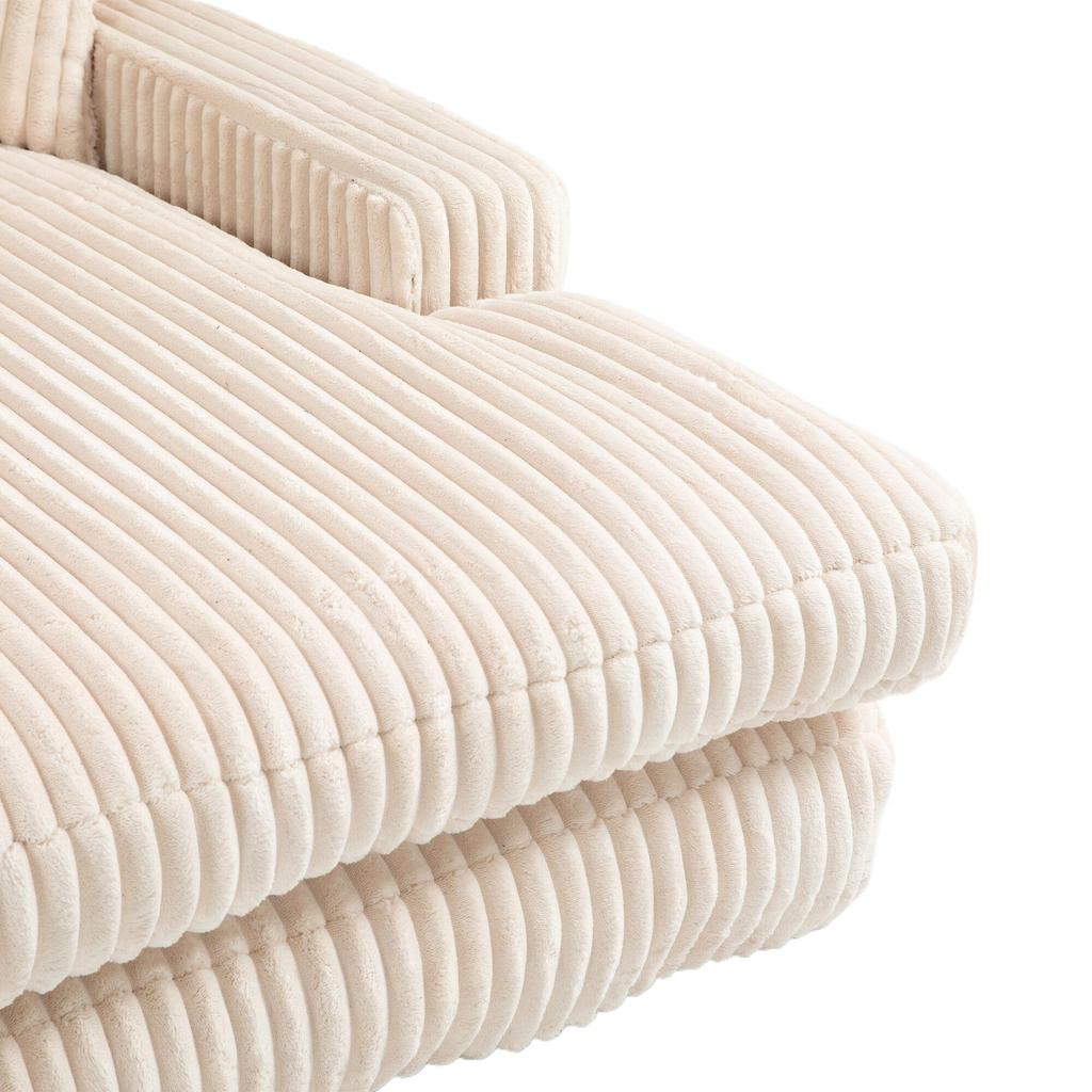 Modern Rope Sleeper Sofa Cloud Sofa, 3 Soft Pillows, Comfortable Single-seat Floor Sofa