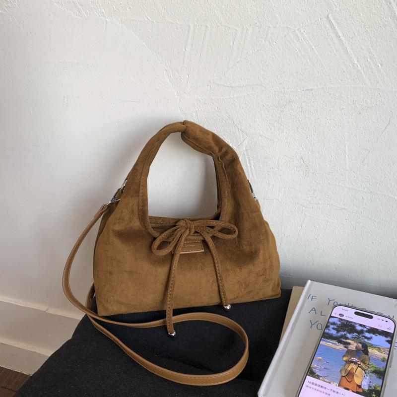 Bow Bag Women's Bag 2025 New Autumn Korean Version Fashion Handbag Foreign Style Shoulder Messenger Bag Dumpling Bag