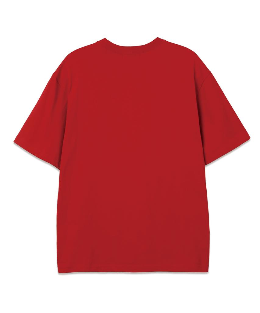 VANNWORKS Vnws Arch Logo Oversized Short Sleeve T-Shirt (Vs0011) Red/White