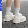 thick-soled color matching outdoor casual shoes women's new fashion niche students low-top white shoes