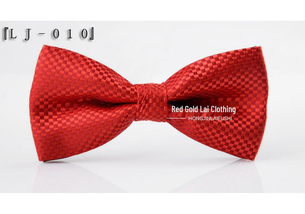 Korean Style Double Layer Polyester Bow Tie for Men & Women – Ideal for Weddings & Formal Events