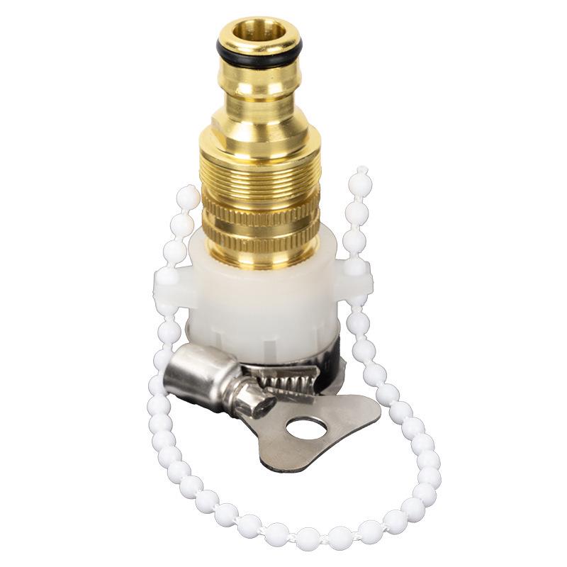 Copper Alloy Multi-Functional Faucet Connector Set - 3-Piece Quick Connect Basin Adapter