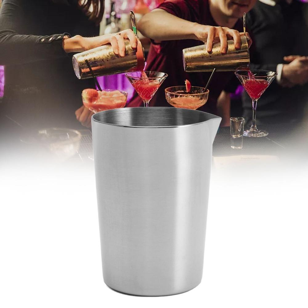 500ml Bar Mixing Glass 304 Stainless Steel Wine Mixing Cup Cocktail Stirring Glass Bartender