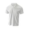 Men's Casual T-Shirt Short Sleeve Men's Solid Color Heavy Unbuttoned Cuban Collar Shirt