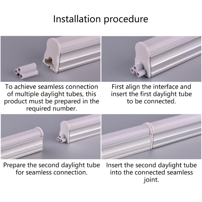 10 Stück T8 5 LED Lampe 3-Pin Stecker LED Licht und Leuchtstoffröhren Stecker T8 5 Röhren Lampe 3-Pin Stecker Verbindungsstücke