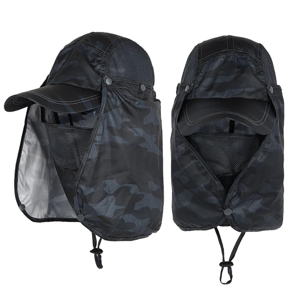 Summer Fishing Sun Hat Bucket Hat Outdoor Neck Face UV Sun Protection Flap Cap Sunshade Fisherman Cap Wide Brim Man Hat