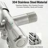 Stainless Steel 3 Way Faucet Three Tap Bathroom Kitchen Water Washer Tap Faucet