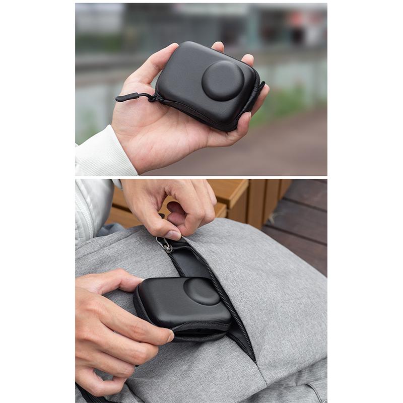 Carrying Case For Dji Osmo Action 6 Small Storage Bag Pu Hard Travel Protector Case Protective Accessories