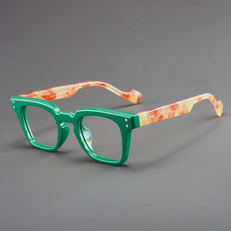 Luxury Brand Presbyopic Glasses Women Men Big Frame Fashion Reading Glasses New Retro Anti Blue Light Eyewear Color Block Frame