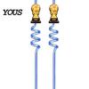 Reusable PET Straw 2Pcs Soccer Theme Spiral Straws, Curved Drinking Washable Straws with Football Charm, World Mug Party Beverage Decor Bendable