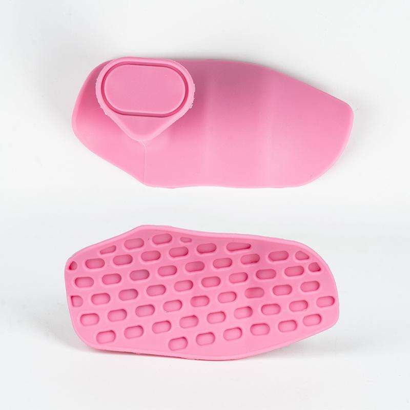 Silicone Grip Strengthener Dumbbell Palm Protector - Non-slip, Prevents Calluses, In Stock Pair розовый
