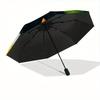 1pc Cats Friendship Automatic Open/close Umbrella, 8-Rib sturdy structure, Portable Travel Umbrella, Parties, Everyday Use, Outdoor Accessor