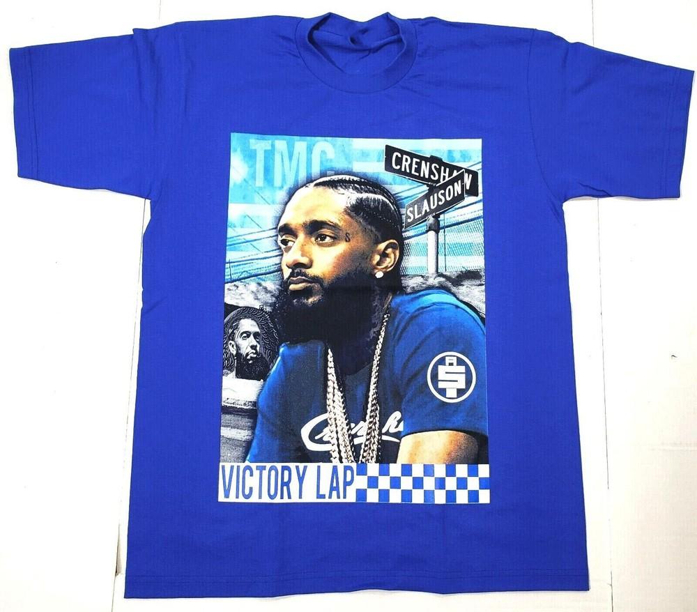 Nipsey Hussle Victory Lap Cotton Blue All Size Unisex T Shirt MM1411 Unisex T-Shirt XXXXL