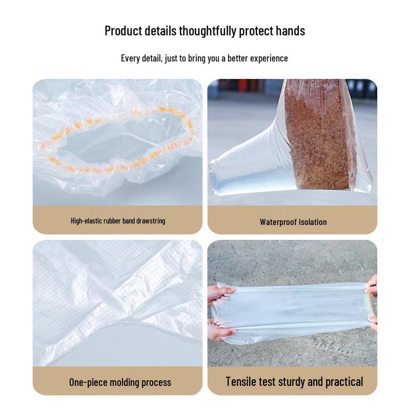Waterproof Non-Slip Disposable Rain Shoe Covers: Outdoor Travel High-Top PE Overshoes