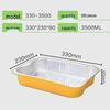 ZISIZ Gold Square Sealable Foil Food Containers