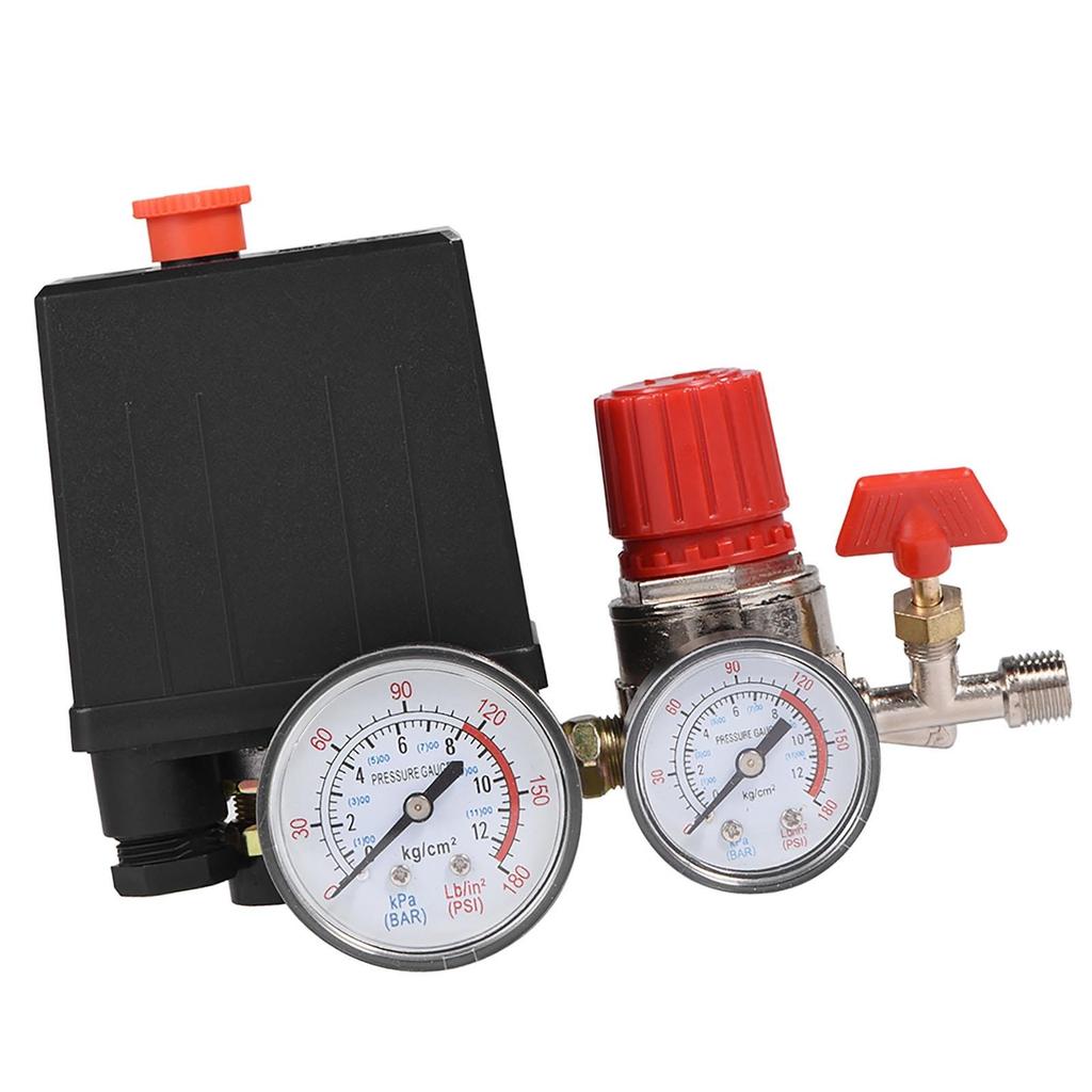 Compact Air Pressure Switch Control Valve Regulator with Pressure Gauges