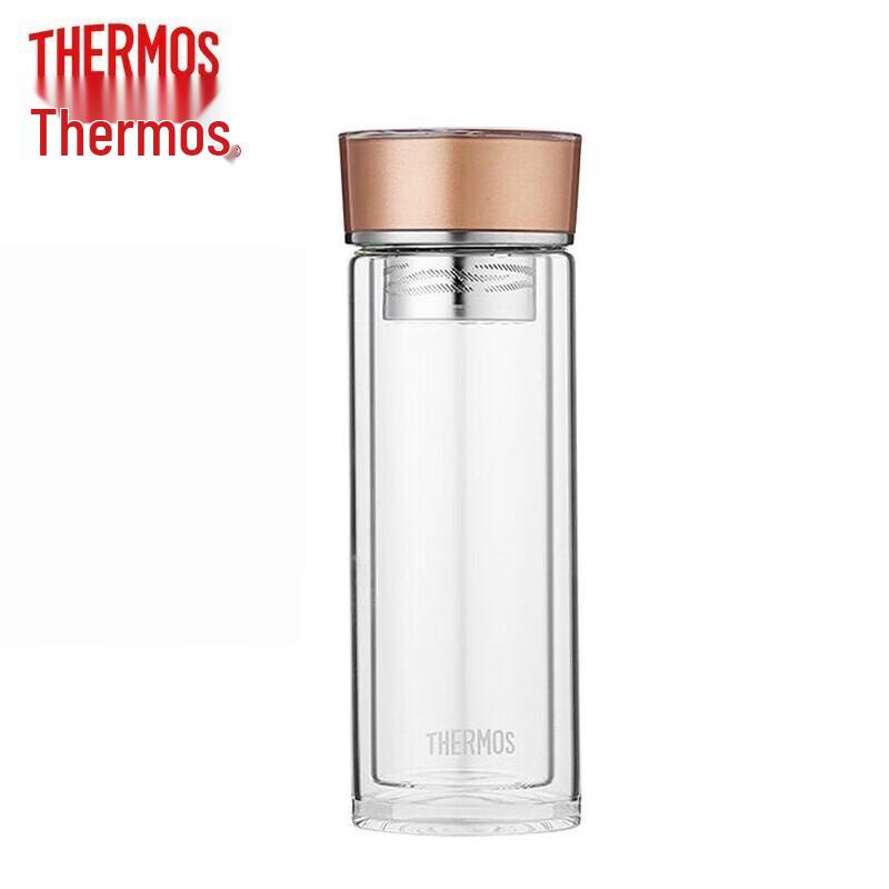 THERMOS Double-Layer Glass Tea Separation Cup