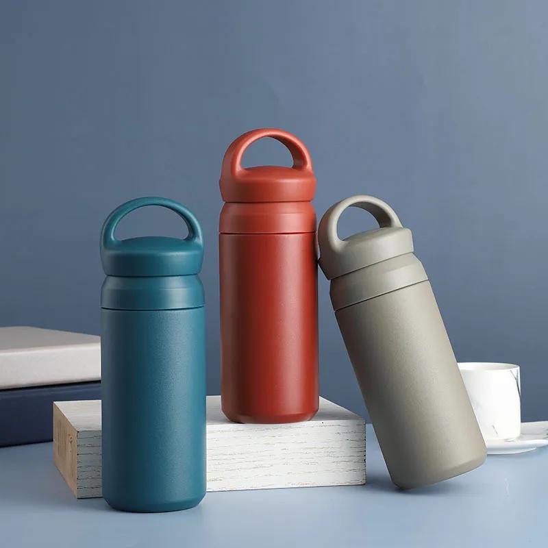 500ML Water Bottles Protable Stainless Steel Durable Thermos Insulated High-capacity Drinking Bottle Coffee Cup Travel Mug Cafe
