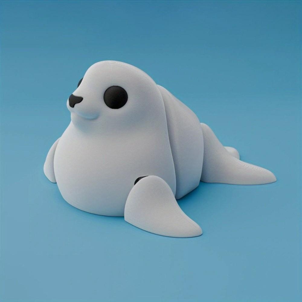 Flexible Simulation Animal Mini Marine Animal Model Creative Dolphin Ornament  Home Decoration Style D