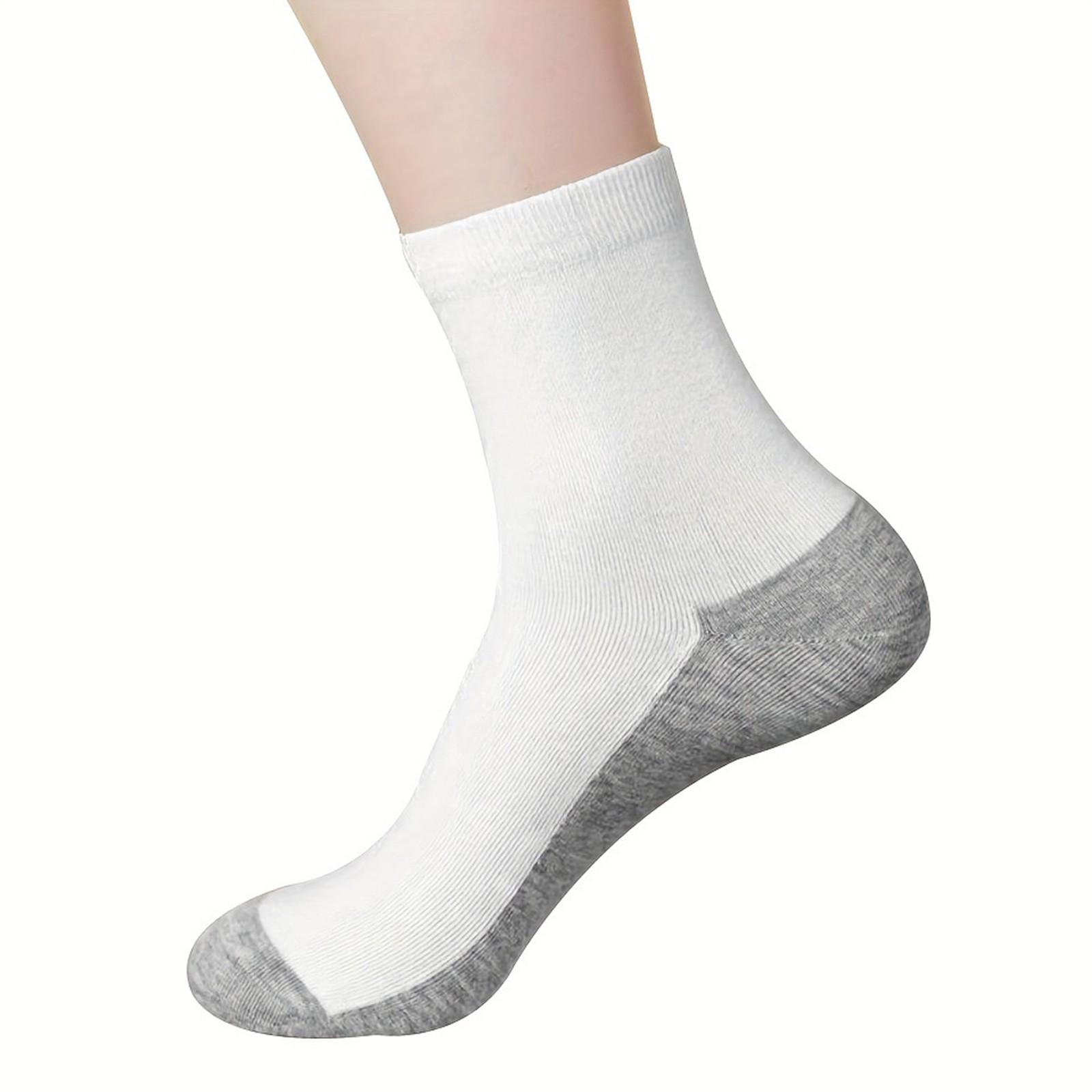 

Мужские двойные прочные хлопковые носки, упаковка из 6 пар One Size белый