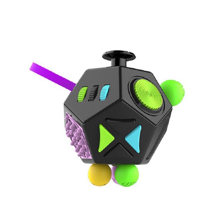 Second Generation 12-Sided Anti-Stress Fidget Cube: Anxiety Relief & Decompression Toy