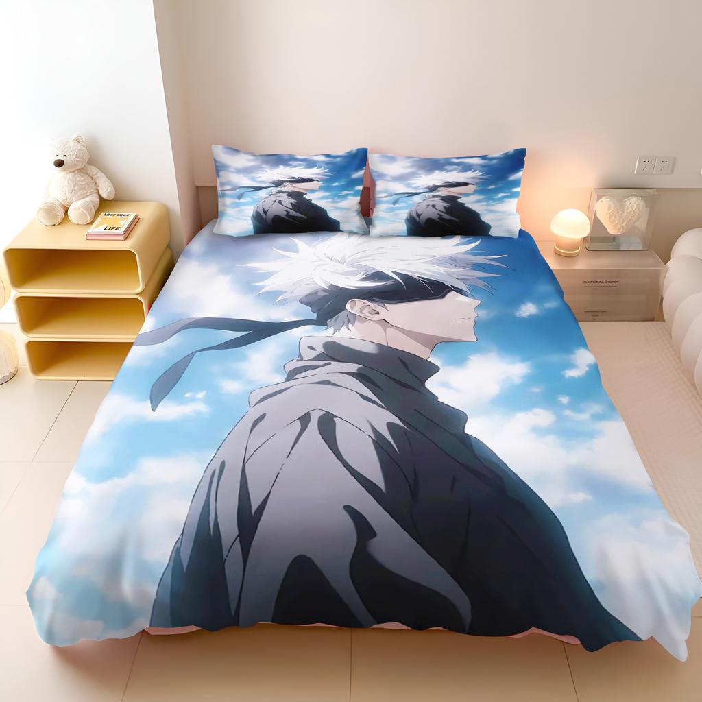 Jujutsu Kaisen Bedding Set Japan Famous Anime Duvet Cover Sets Comforter Bed Linen Twin Queen King Single Size Dropshipping Gift