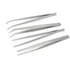 Stainless Steel Curved Tip Tweezers for Feather Plucking, Acne, and Eyelash Extension.