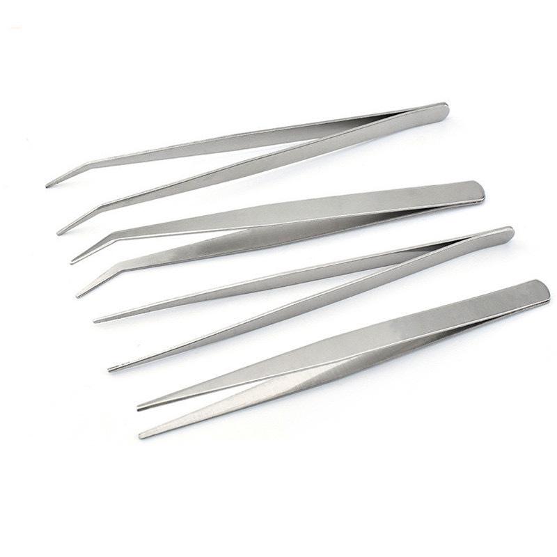 Stainless Steel Curved Tip Tweezers for Feather Plucking, Acne, and Eyelash Extension.