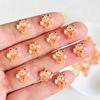 55 Pieces Of Mini Cute Brown Teddy Bear Flat Back Resin Handmade Diy Nail Decoration Accessories A153