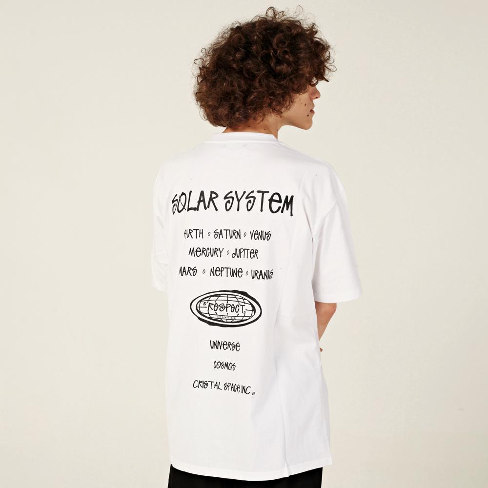 Respect Script Tee (White) L