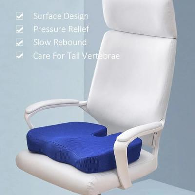 Sitzkissen aus Memory-Schaum für Bürostuhl, Autositz und Rollstuhl – ergonomisches Design zur Linderung von Rückenschmerzen und zur Unterstützung der Hüfte
