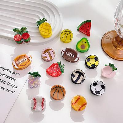 New Sweet Small Mini Fruit Hair Claw Acetate Hair Clips for Women Girl Barrettes Crab Clamp Ponytail Hairpin Fashion Accessories