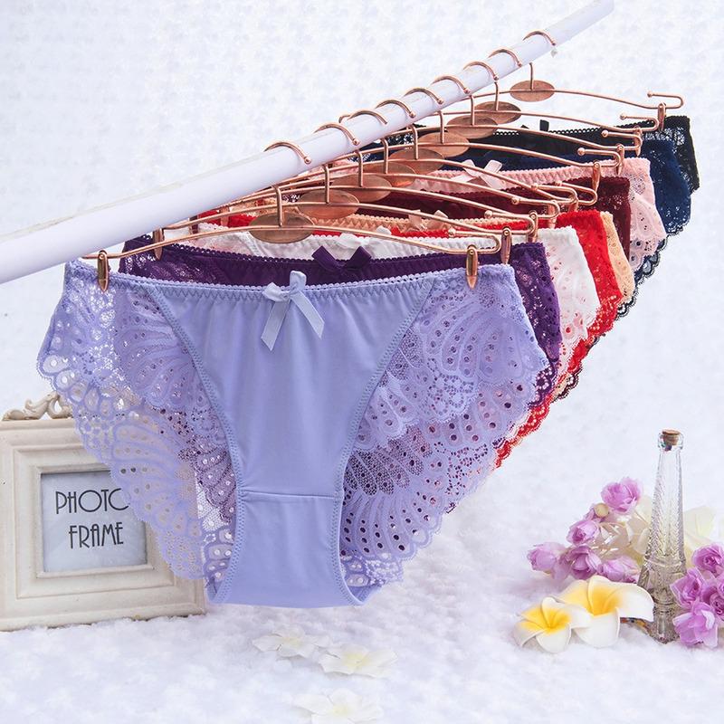 Sexy Women Underwear Low Waist Briefs Female Hipster Underpant Panties