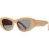 Celine Triomphe Logo Cat Eye Sunglasses Women Sunglasses Black Milk-Tea Transparent-Purple 40308