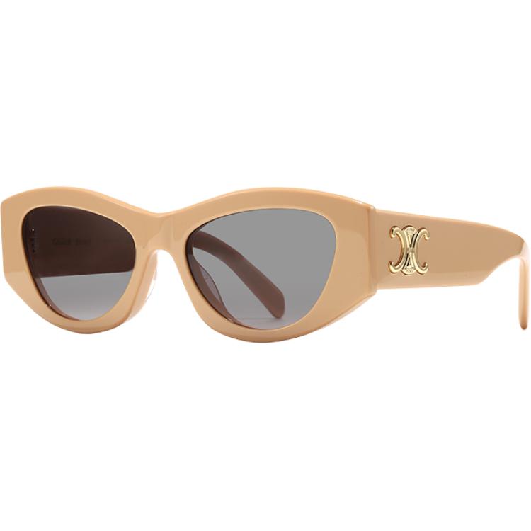 Celine Triomphe Logo Cat Eye Sunglasses Women Sunglasses Black Milk-Tea Transparent-Purple 40308