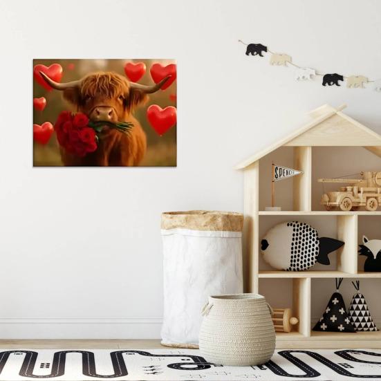 2026 Highland Cow Wall Calendar Scottish Highland Cattle 12 Monthly Planner