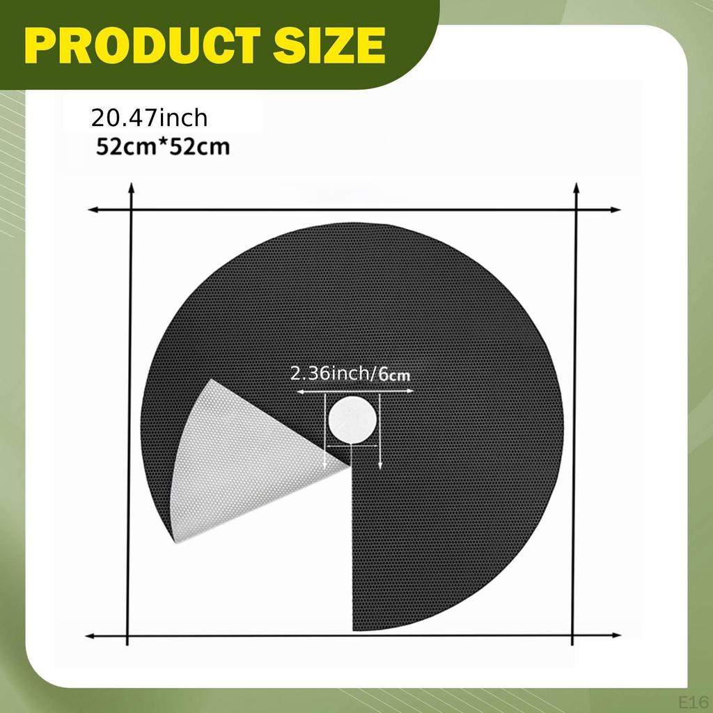 10 Pieces Mats Landscape Cloth Portable Protection Mulch Plant Covers for Garden Indoor Outdoor