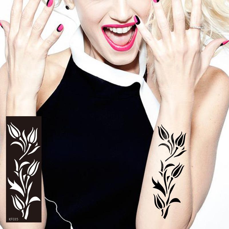 Pet Hollow Tattoo Template Juice Tattoo Sticker Template Ins Wind Flower Tattoo Sticker