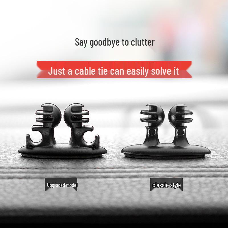 Eight-piece Multifunctional Cable Tie Upgrade: Car Console, Earphone, Charging Cable Organizer & Ribbon Clip