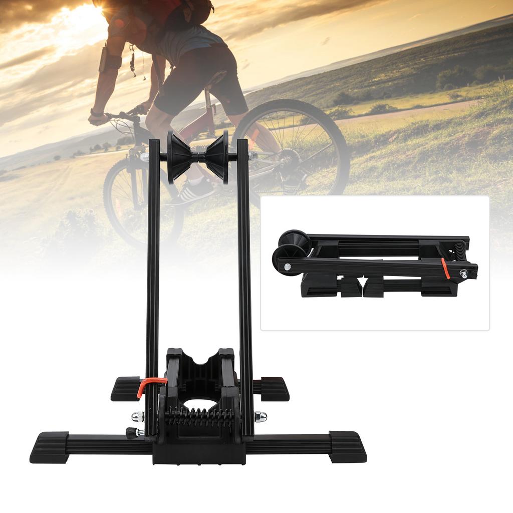 Foldable Wheel Stand Holder Mountain Bike Floor Parking Rack Repair Support
