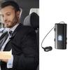 Wireless Bluetooth-compatible 6.0 Lavalier Headset Featuring 30 Hours Call Time 50 Hours Music Playbacks Vibration Alert for Business
