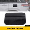 Black Side Door Fuel Filler Gas Tank Cap Cover Trim for Jeep Grand Cherokee 21+