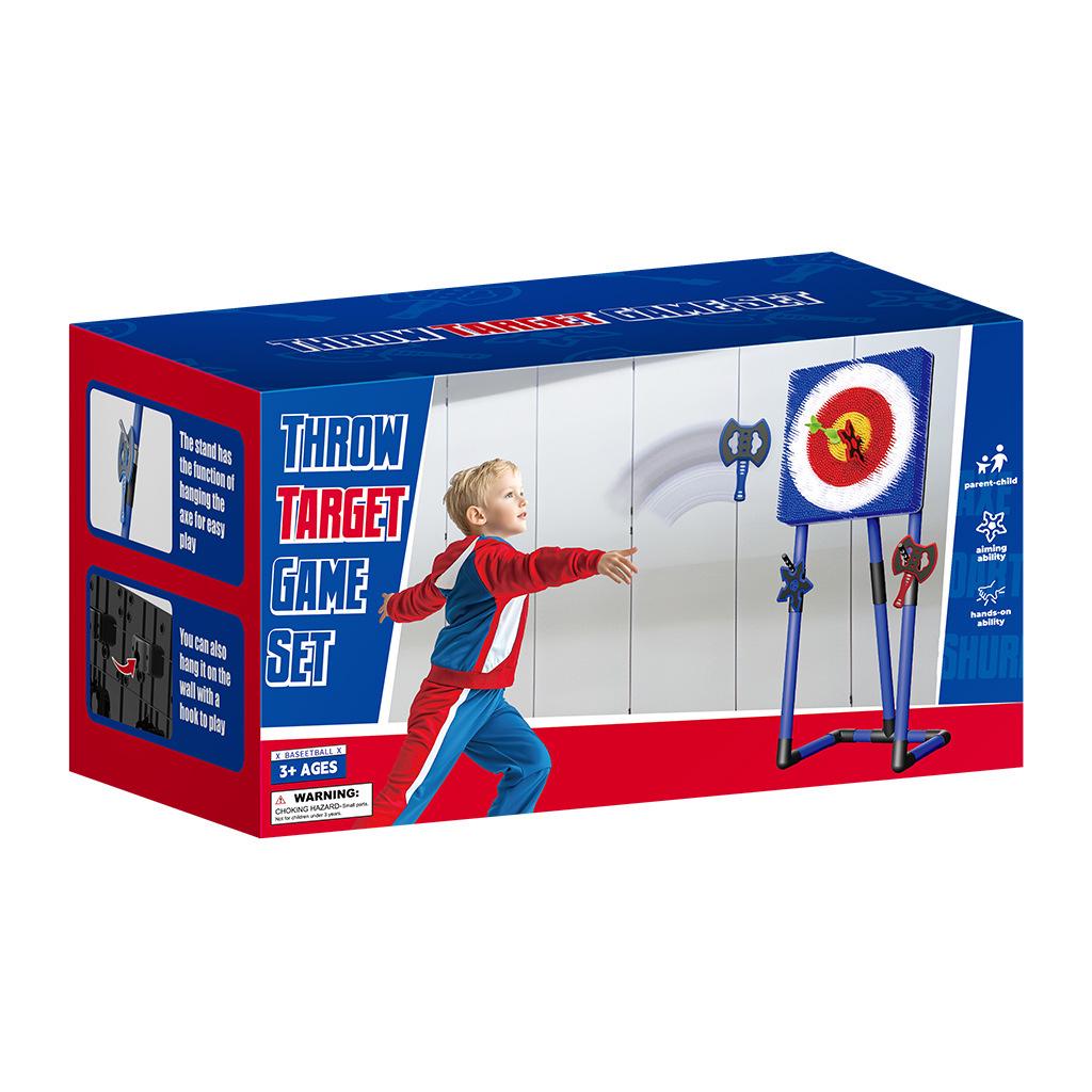 Children's Indoor/Outdoor Axe Target Dart Stand - Stress Relief & Parent-Child Competition Toy