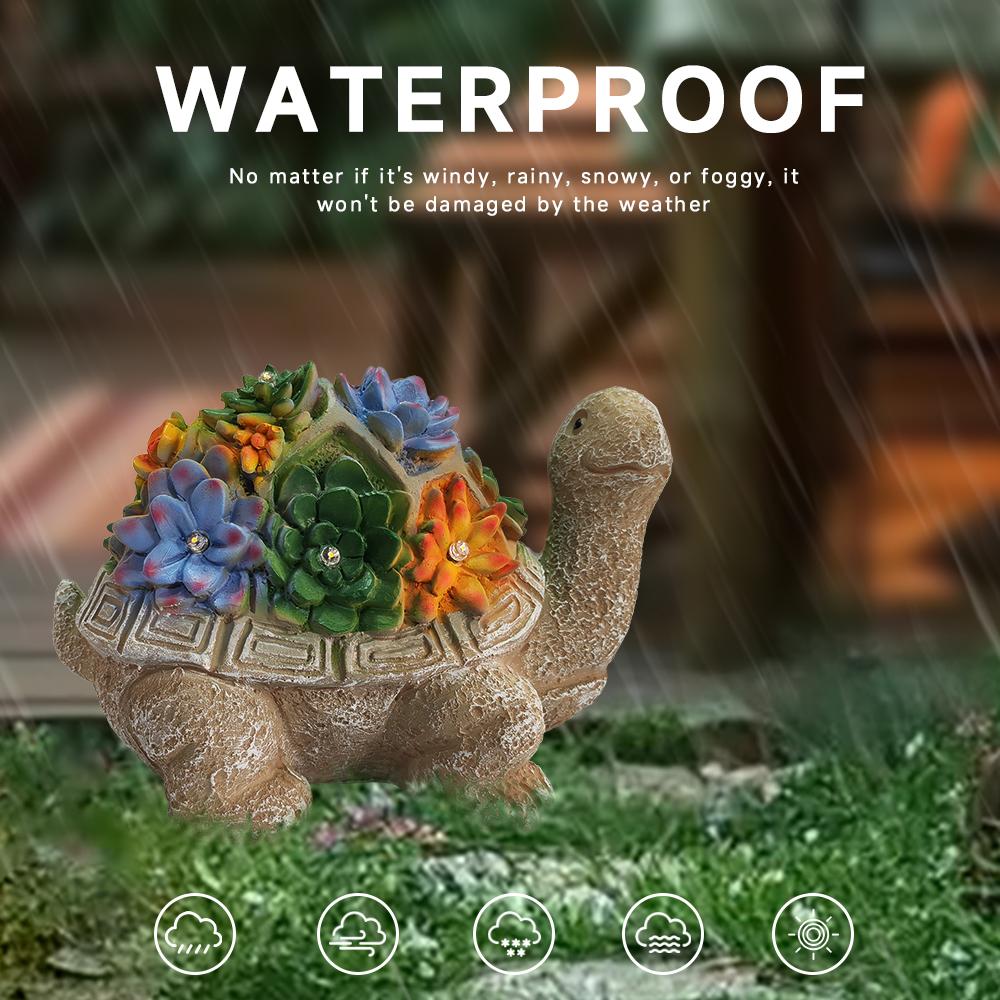 Animal Solar Garden Light Outdoor Yard Decoration Waterproof Statue Light Peacock Rabbit Elephant Turtle Banquet Party Decor